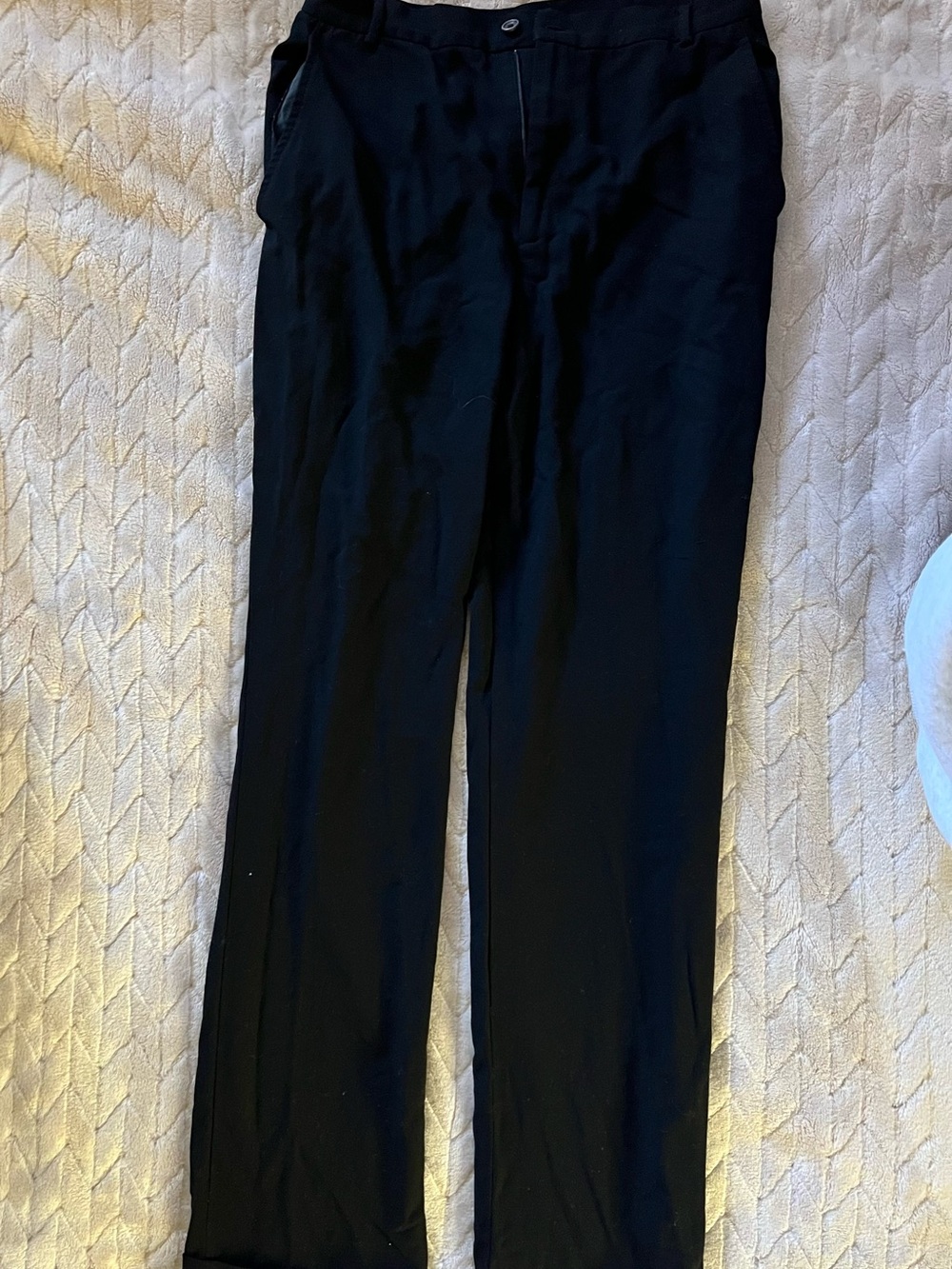 Ralph Lauren Black Wool Dress Pants - Classic Straight Fit